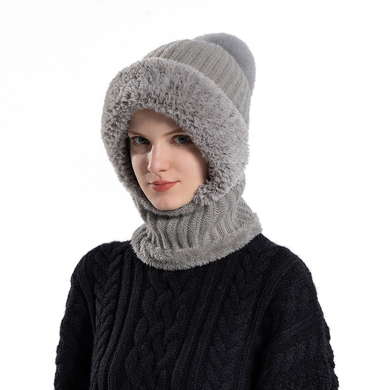 Bonnet tricoté pour femme en automne et en hiver