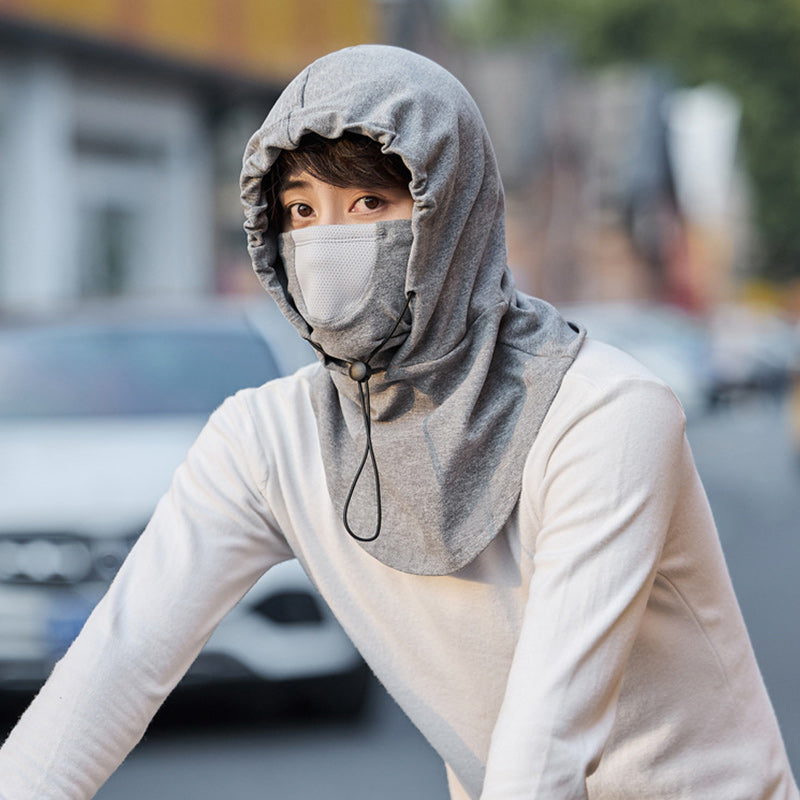 Masque à capuche avec chauffe-cou pour le cyclisme