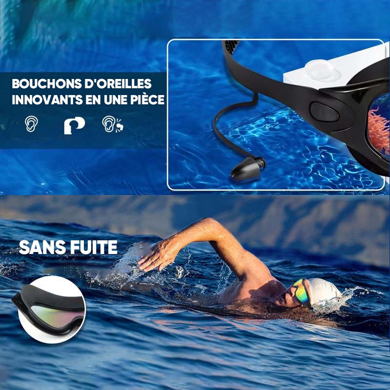 Vue large Lunettes de natation anti-buée