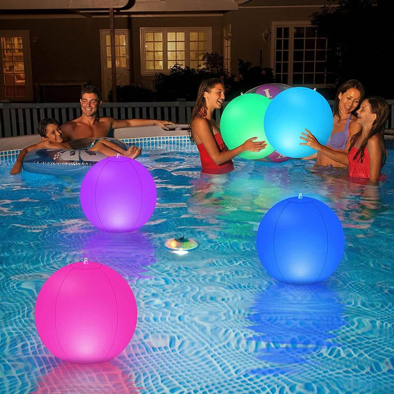 Ballon de plage lumineux à lumière LED 16 couleurs