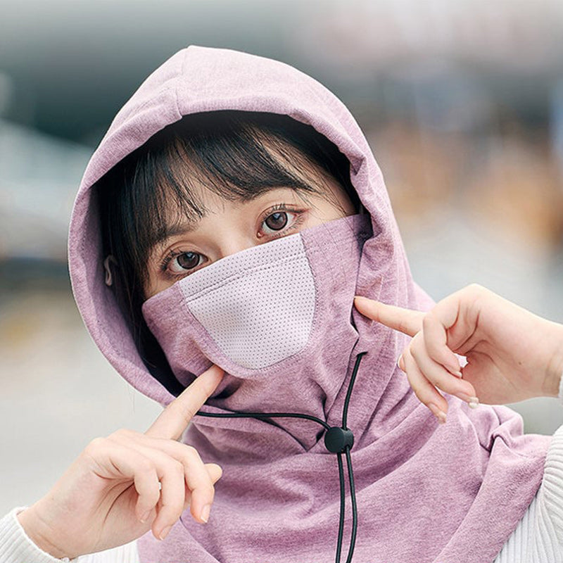 Masque à capuche avec chauffe-cou pour le cyclisme