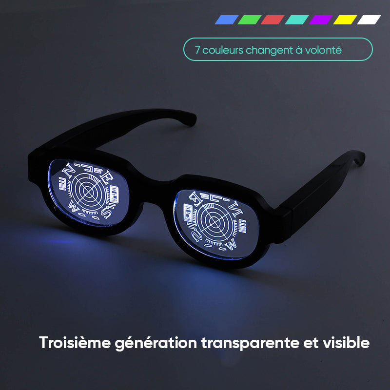 Lunettes lumineuses LED