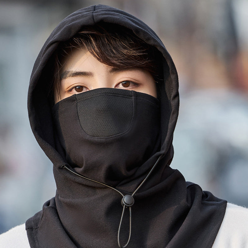 Masque à capuche avec chauffe-cou pour le cyclisme