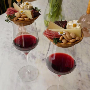 Verre à vin pour garniture de charcuterie