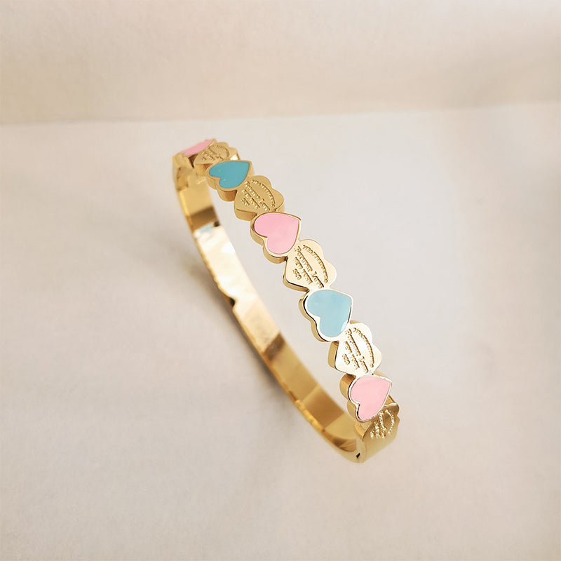 Bracelet d'Amour en Acier Titane Tendance et Anti-Faible