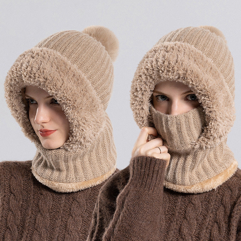 Bonnet tricoté pour femme en automne et en hiver