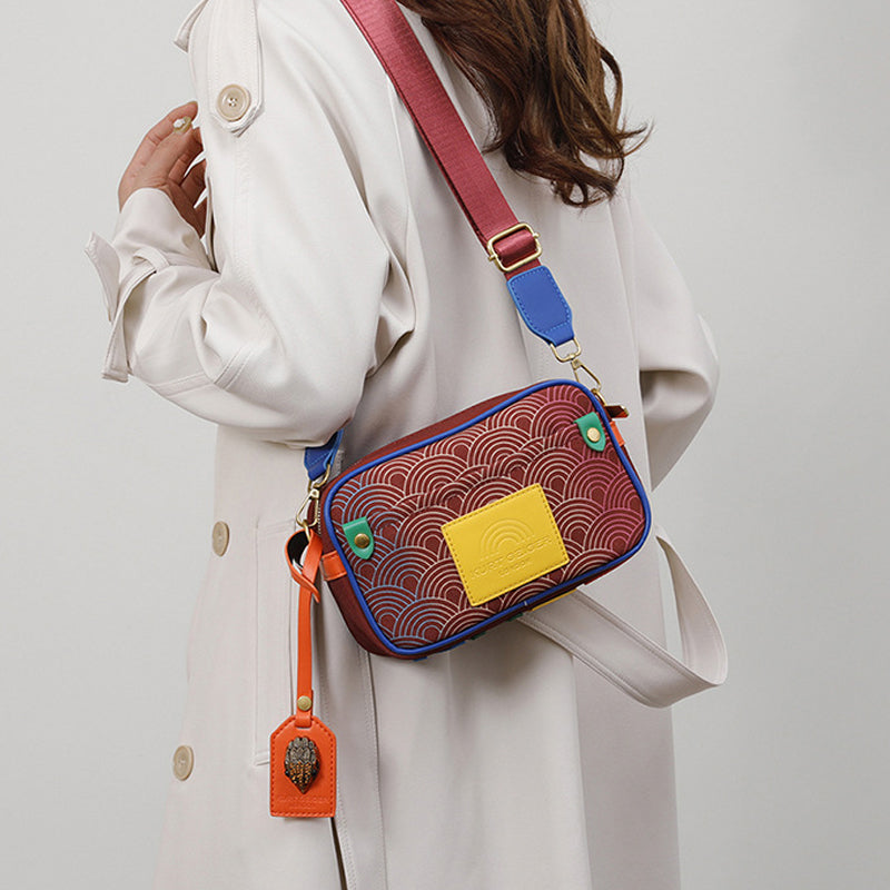 Sac à bandoulière tendance et coloré