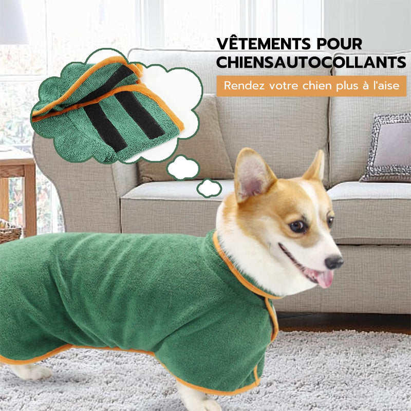 Serviette de bain séchante pour animaux de compagnie