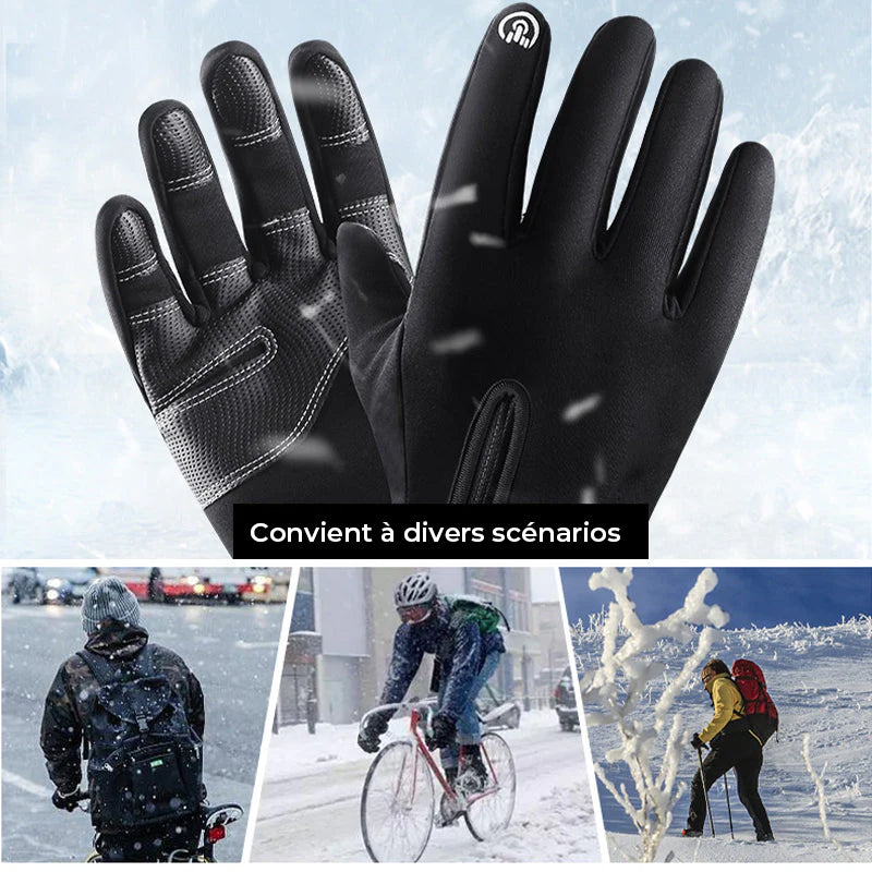 Gants d'hiver coupe-vent pour écran tactile