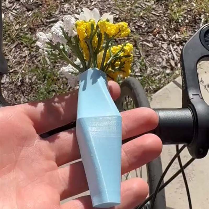 Vase à fleurs pour guidon de vélo