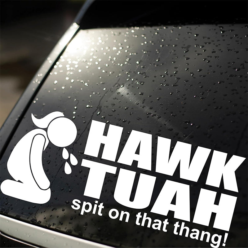 Autocollant « Hawk Tuah Spit On That Thang »