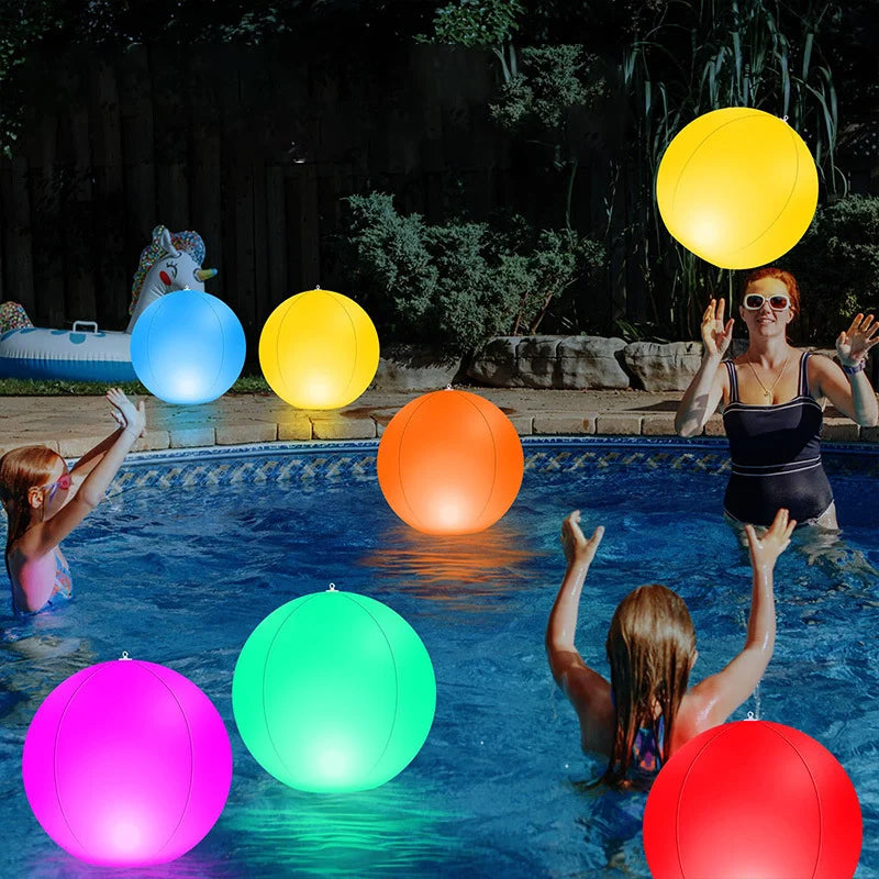 Ballon de plage lumineux à lumière LED 16 couleurs