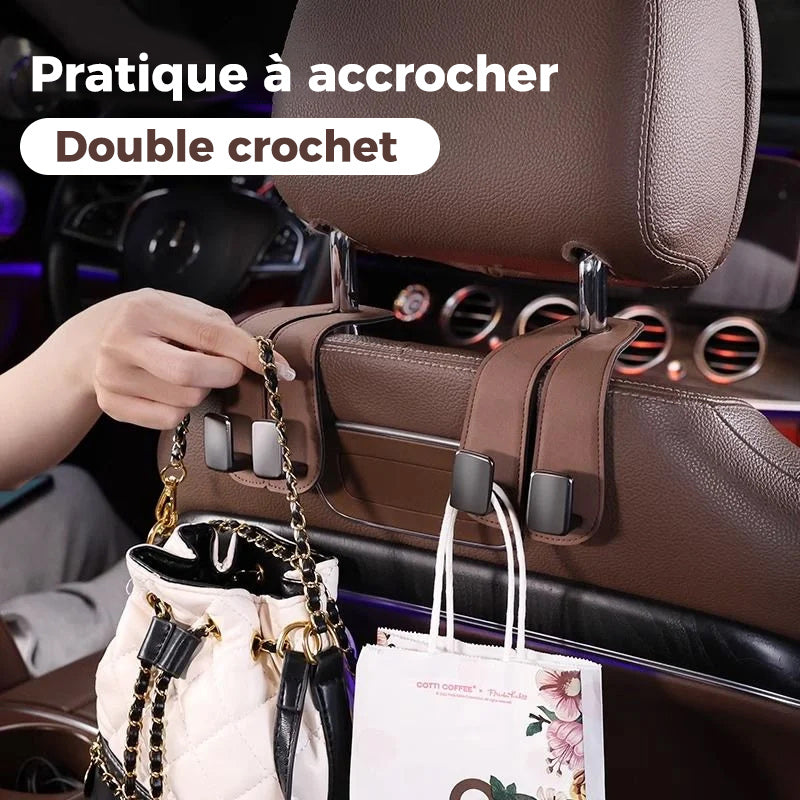 Crochet Double pour Dossier de Siège de Voiture