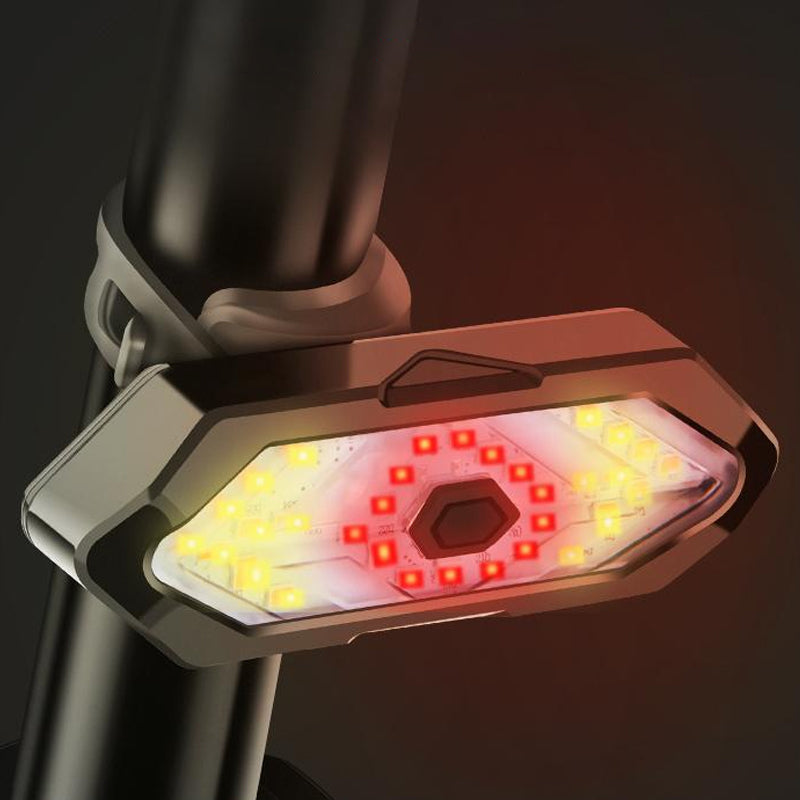 Feu arrière de vélo télécommandé sans fil à LED