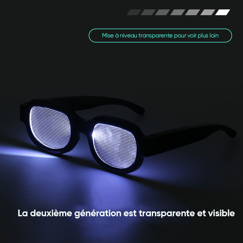 Lunettes lumineuses LED