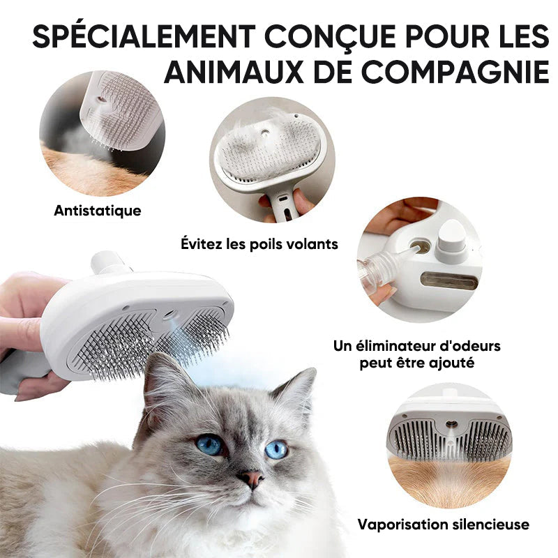 Brosse à chat vaporisateur