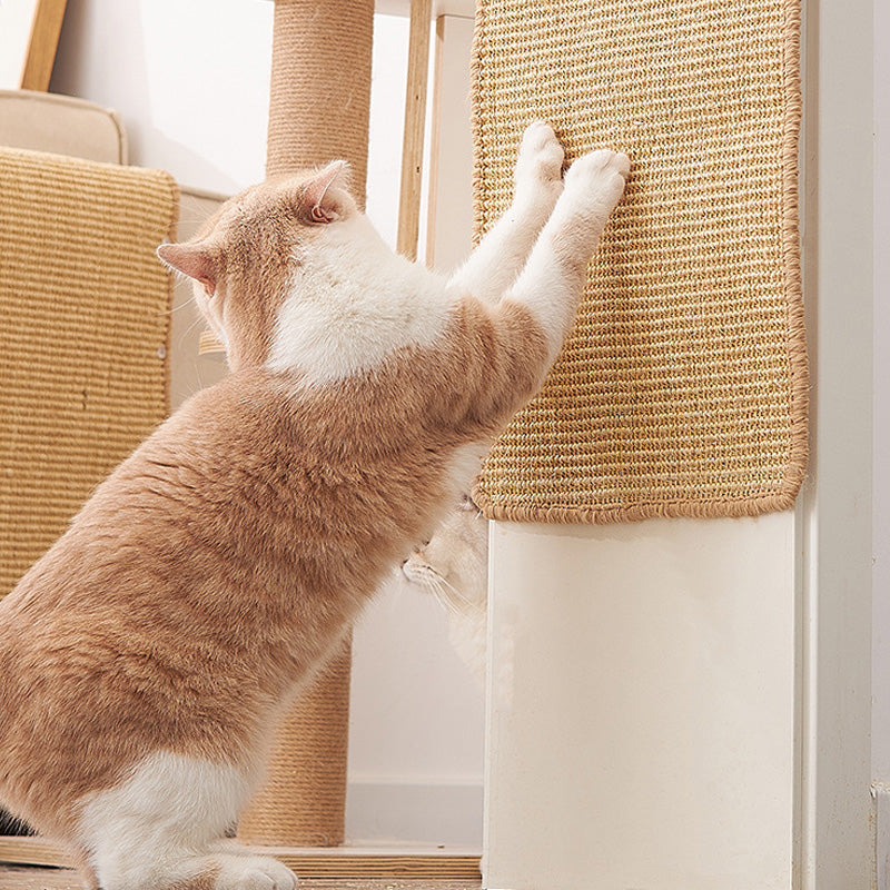 Tapis griffoir pour chat en sisal naturel