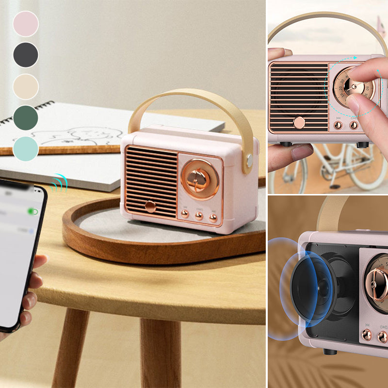 Haut-parleur Bluetooth en forme de radio