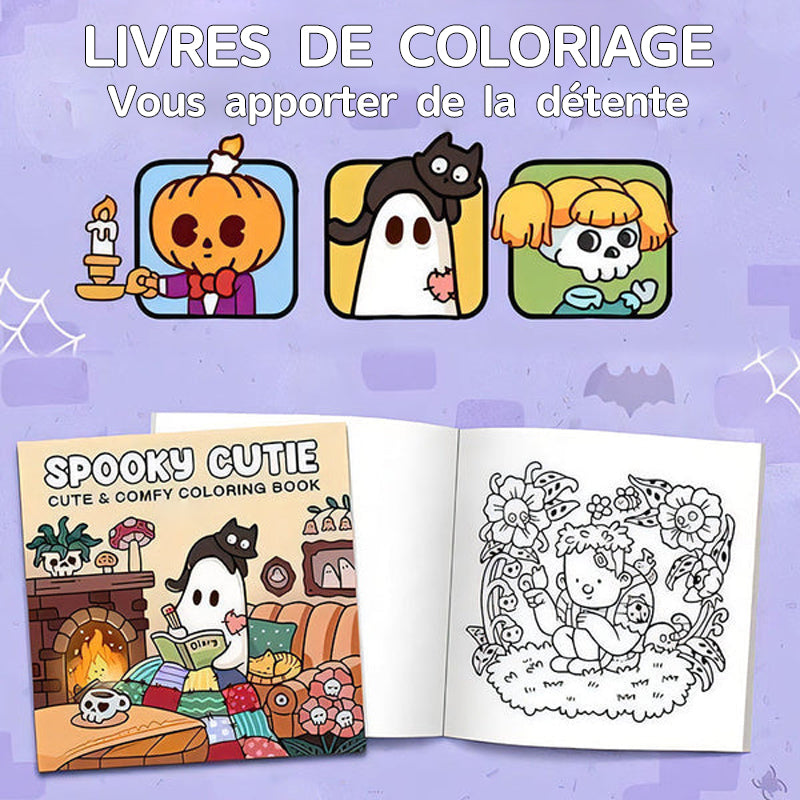 Spooky Cutie : Livre de coloriage pour adultes et adolescents