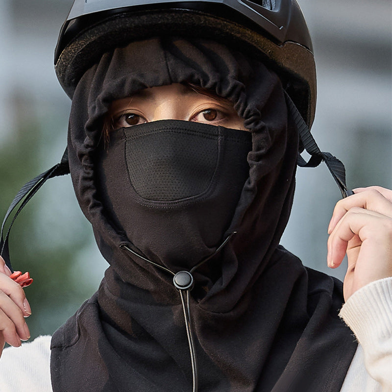 Masque à capuche avec chauffe-cou pour le cyclisme