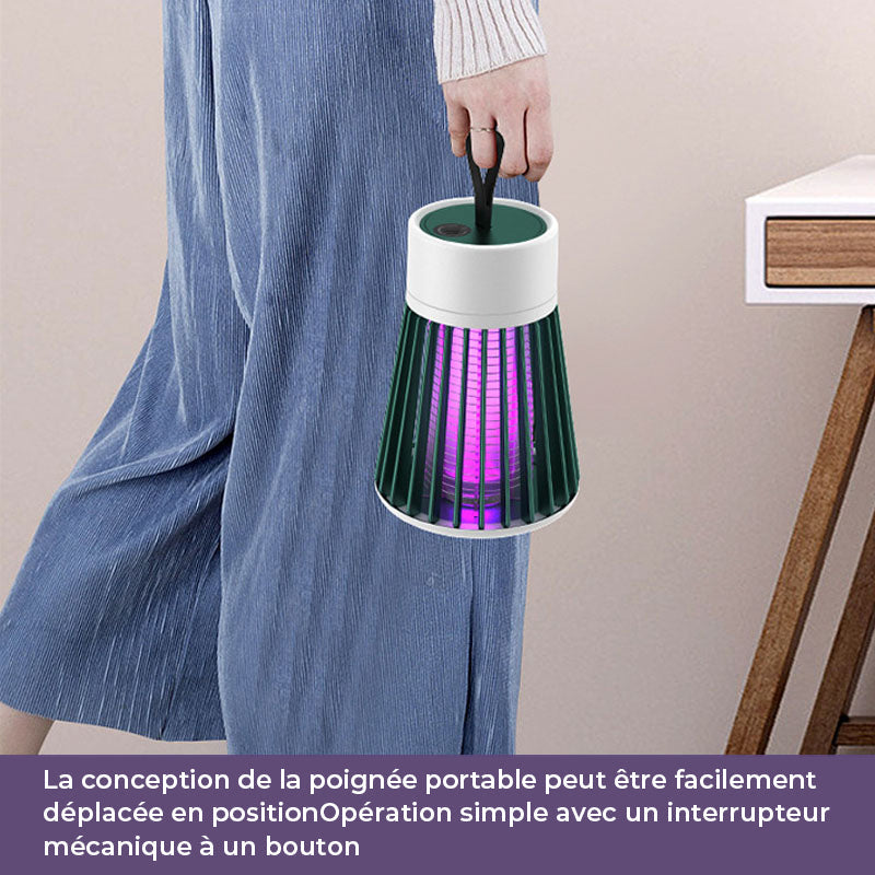 Lampe piège à moustiques et mouches rechargeable par USB