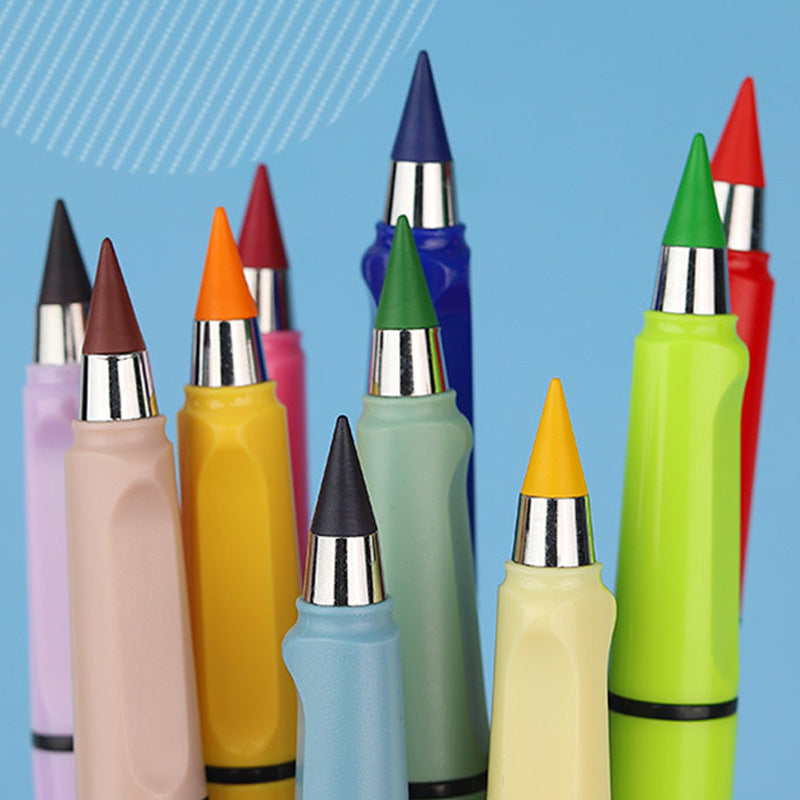 12 crayons de couleur sans taille