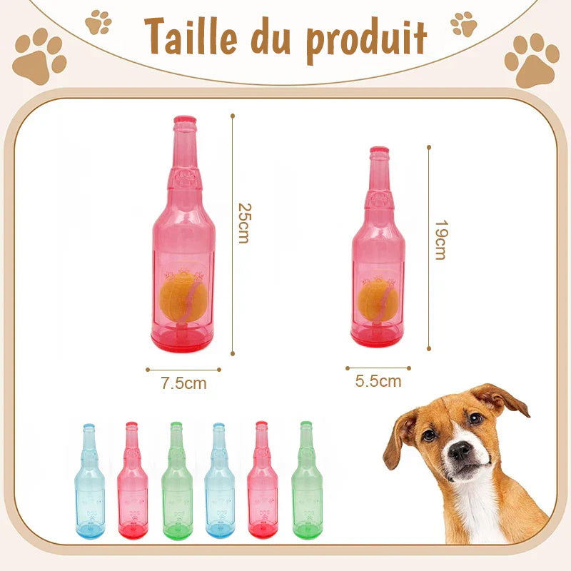 Jouet bouteille pour animaux de compagnie