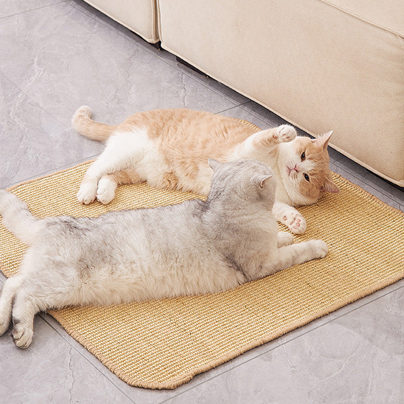 Tapis griffoir pour chat en sisal naturel