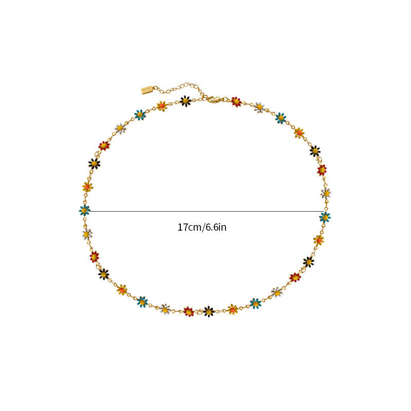 Bracelet et collier de marguerites pour les meilleures amies