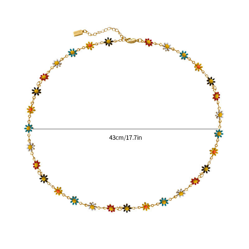 Bracelet et collier de marguerites pour les meilleures amies