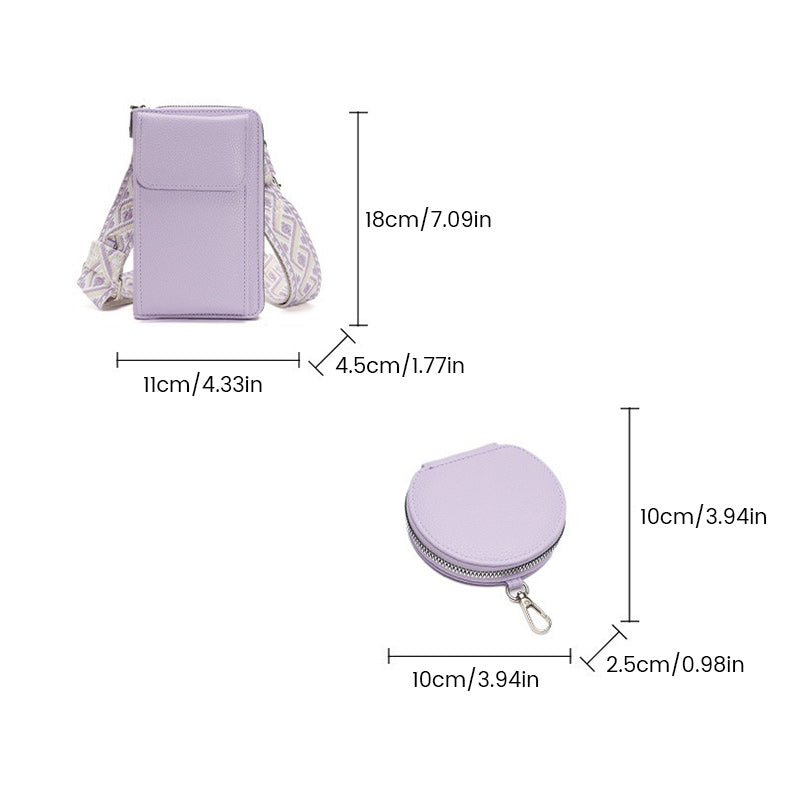 Set de sacs à main pour téléphone portable et mini porte-monnaie