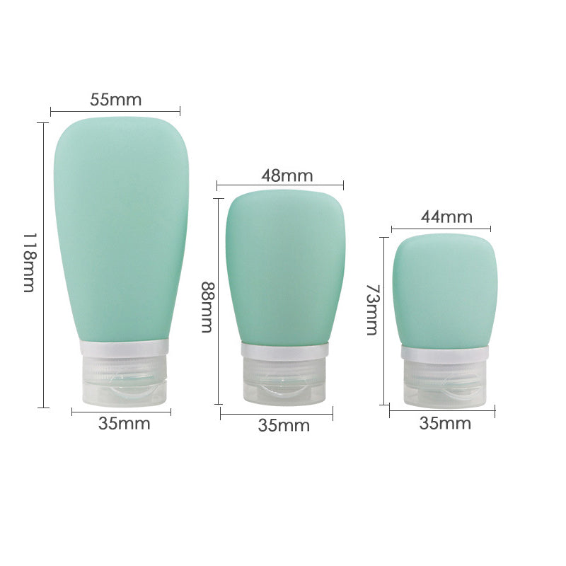 Bouteille de voyage multifonctionnelle en silicone