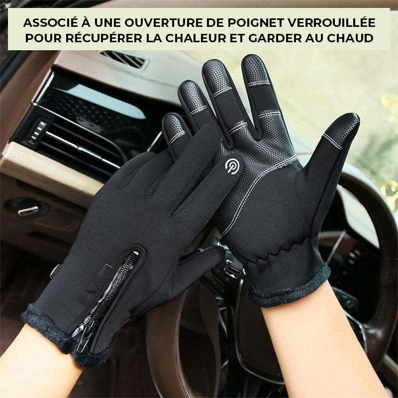 Gants d'hiver coupe-vent pour écran tactile