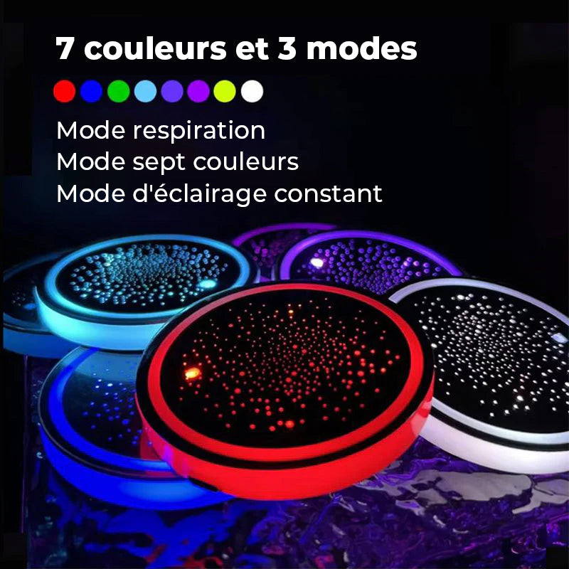 Tasse lumineuse rechargeable à 7 couleurs changeantes