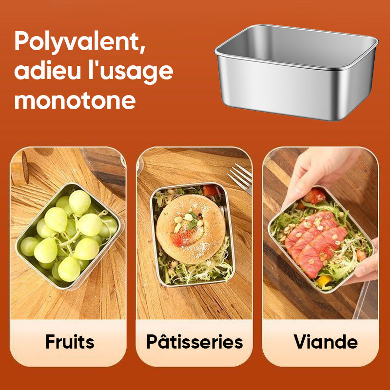 Récipient de stockage des aliments en acier inoxydable