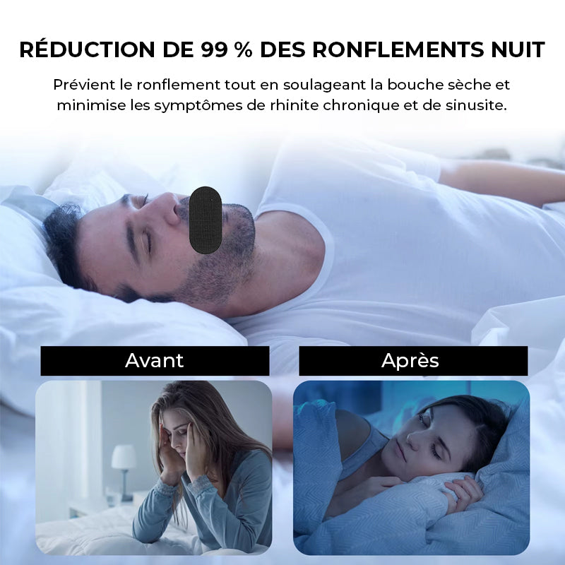 Ruban buccal élastique doux pour le sommeil