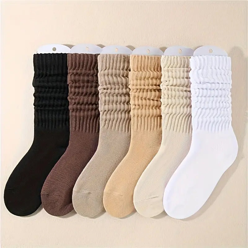 Chaussettes unies pour femme (6 paires)