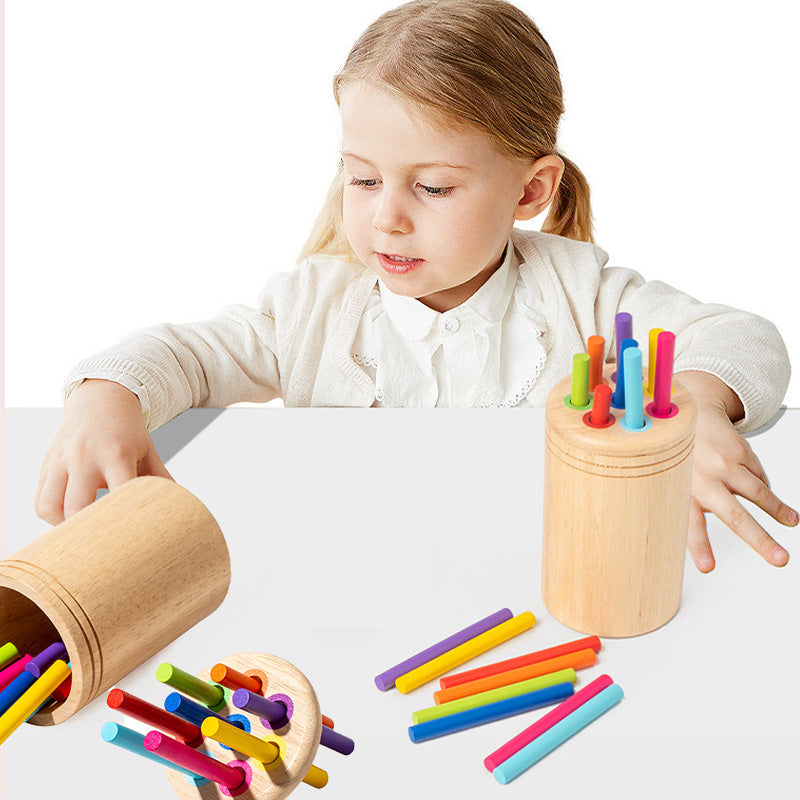 Jouet en bois Montessori avec bâtons