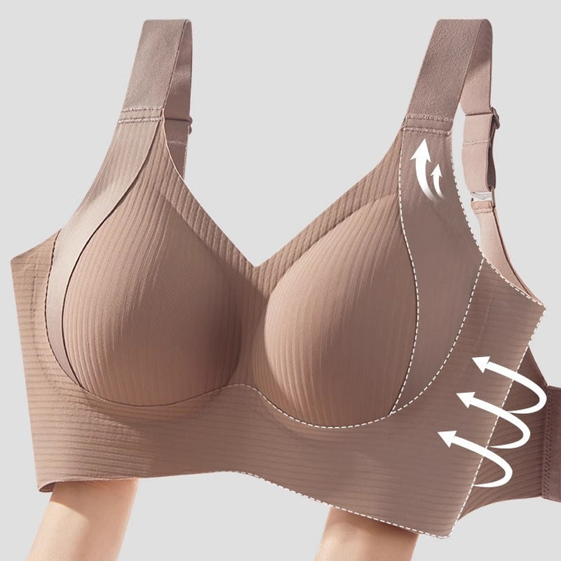 Soutien-gorge sans armatures ajustable à quatre boutons pour femme