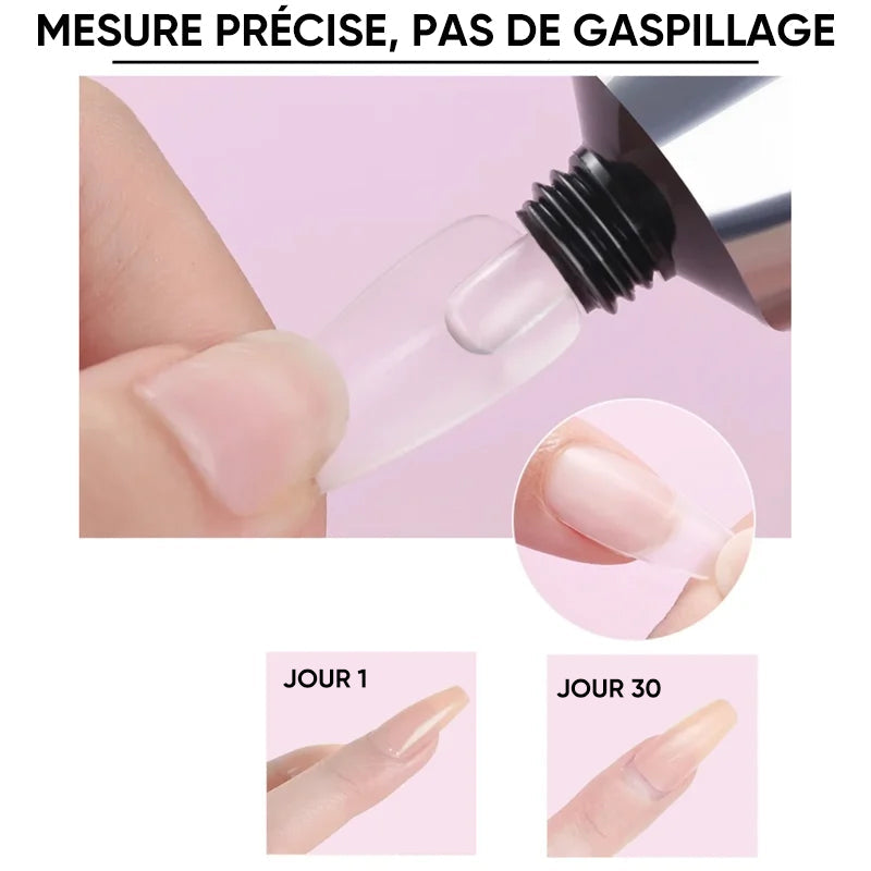 Kit de colle magique pour ongles solides 3-en-1 pour nail art