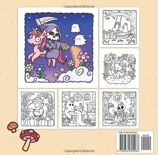 Spooky Cutie : Livre de coloriage pour adultes et adolescents