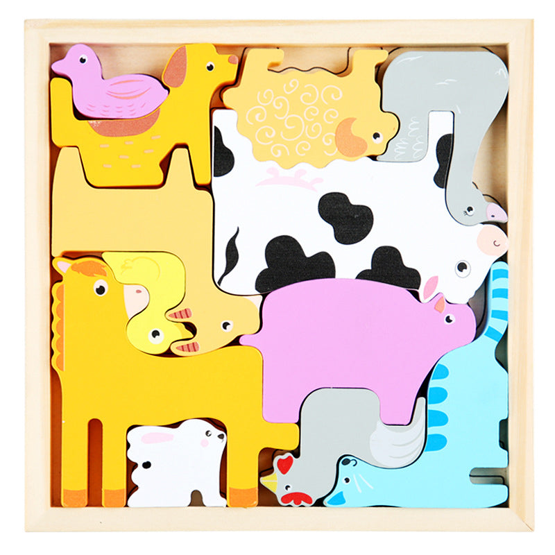 🌲Puzzles en Bois pour Tout-petits