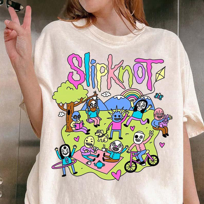 T-shirt Slipknot Joyeux temps en jouant ensemble