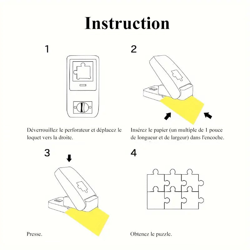 Poinçon de puzzle DIY pour l'artisanat