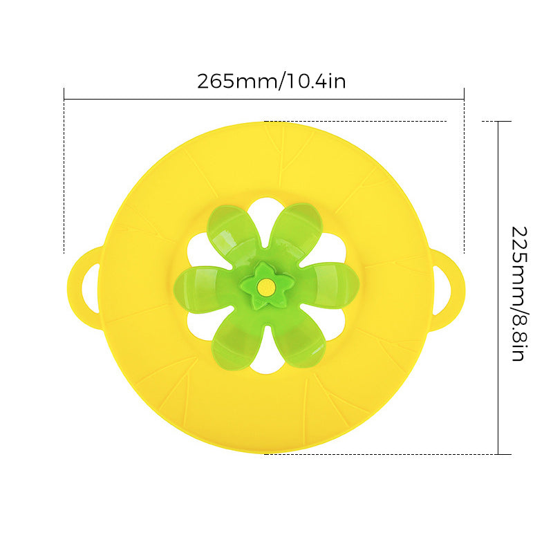 Couvercle anti-éclaboussures en silicone pour fleurs