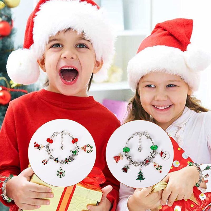 Ensemble de bracelets pour calendrier de l'Avent de Noël à faire soi-même