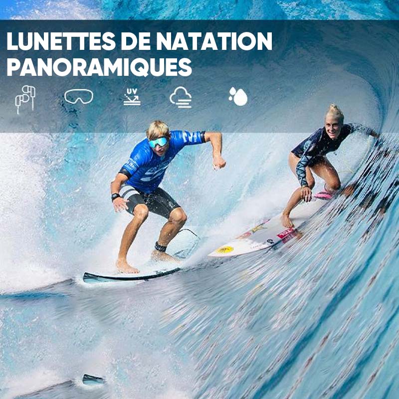 Vue large Lunettes de natation anti-buée