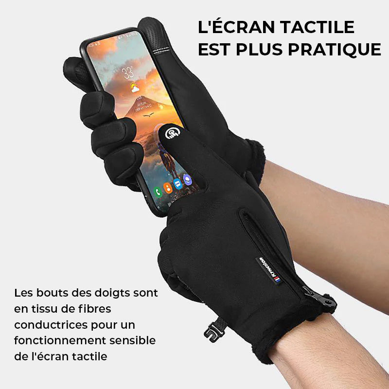 Gants d'hiver coupe-vent pour écran tactile