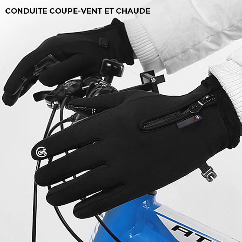 Gants d'hiver coupe-vent pour écran tactile