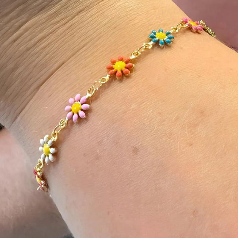 Bracelet et collier de marguerites pour les meilleures amies